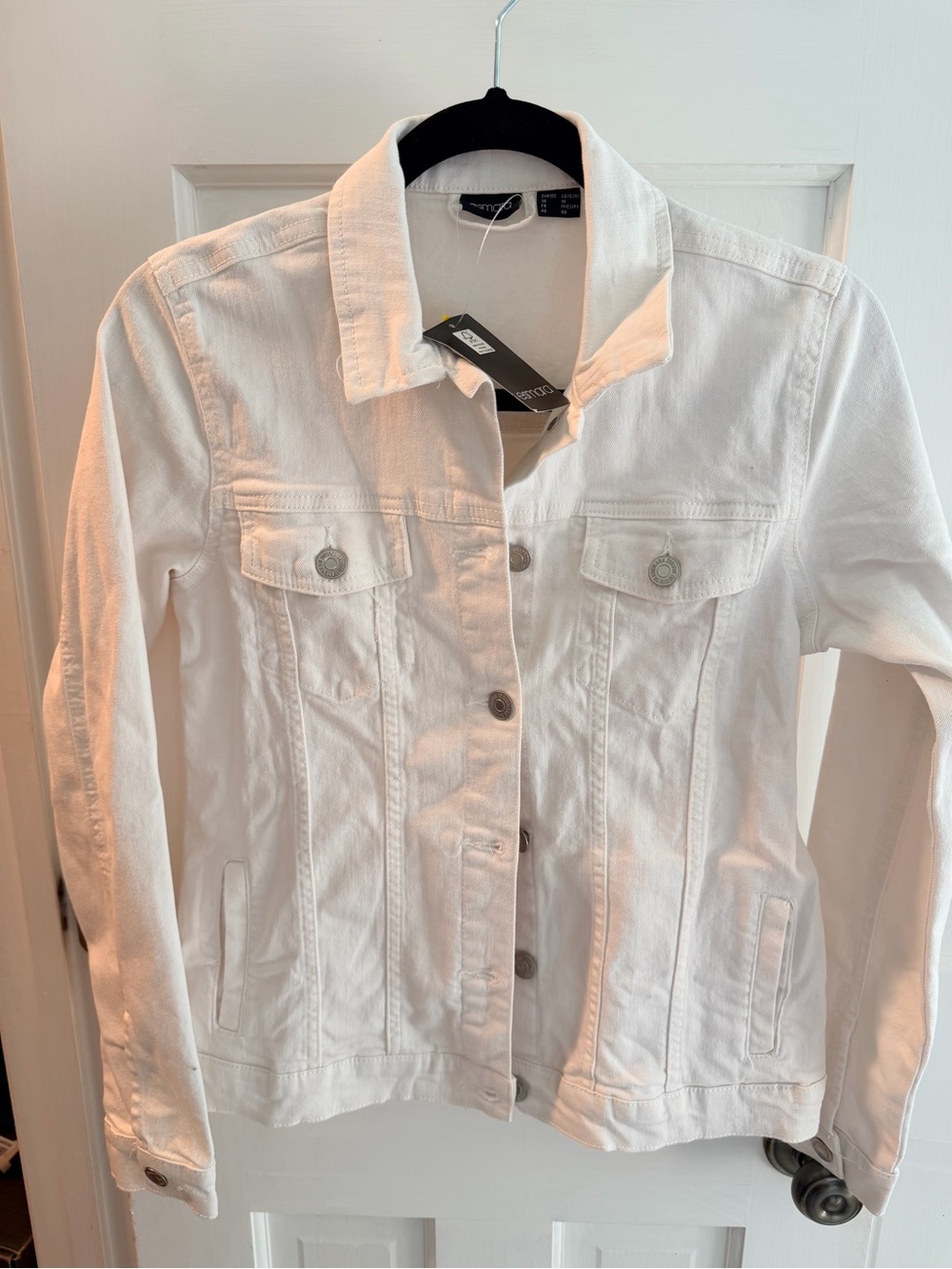 Women’s White Denim Trucker Jacket - Classic Jean Jacket